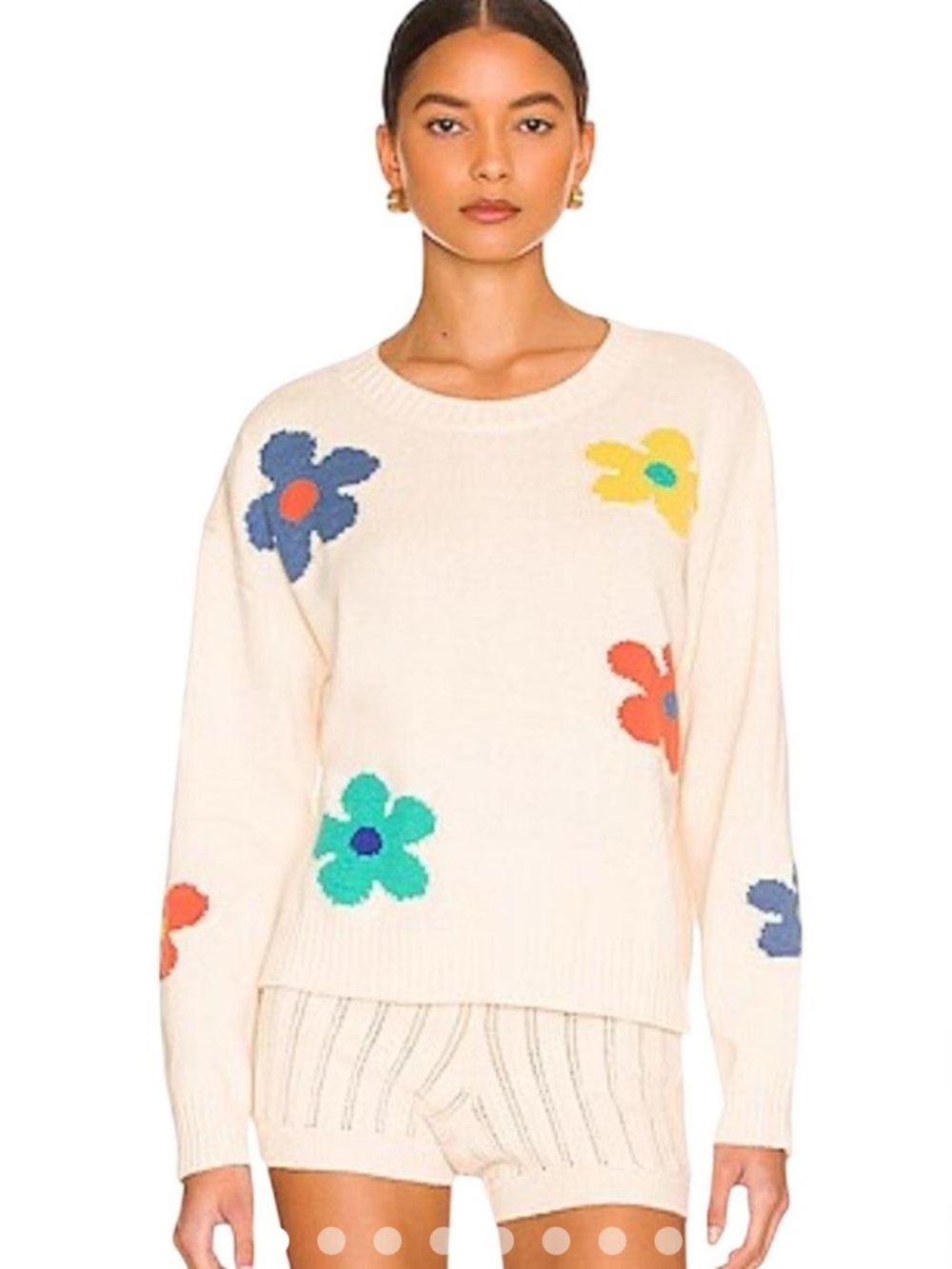 RAILS: Perci- Ivory Daisies Crewneck Sweater